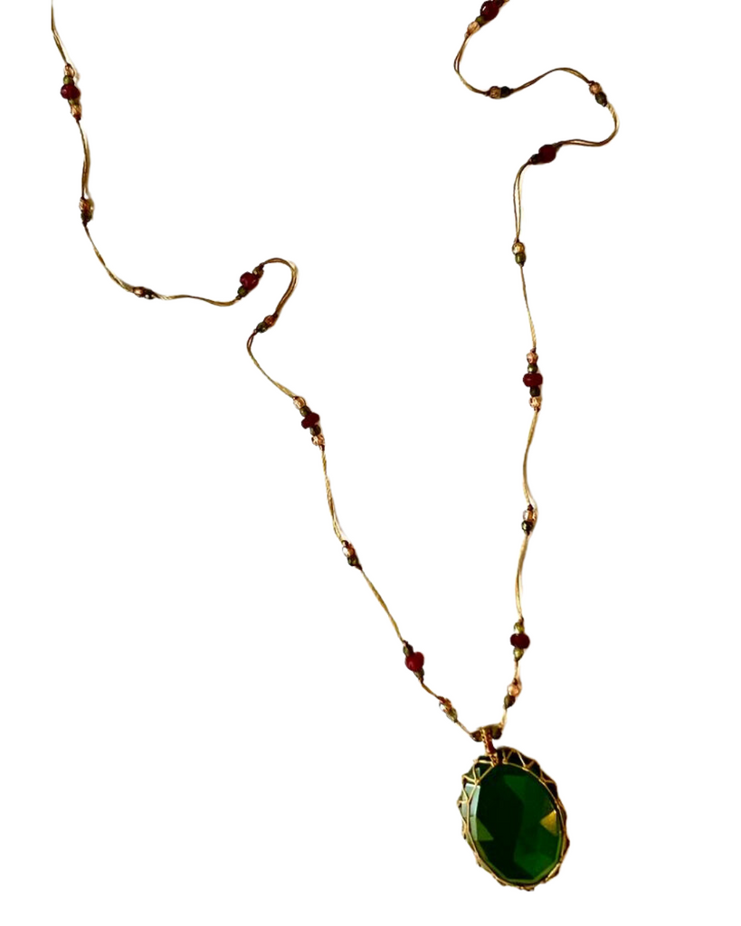 Serpentine Tibetan Necklace (Long)