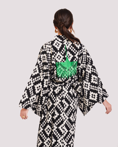 Mombasa Black Kimono