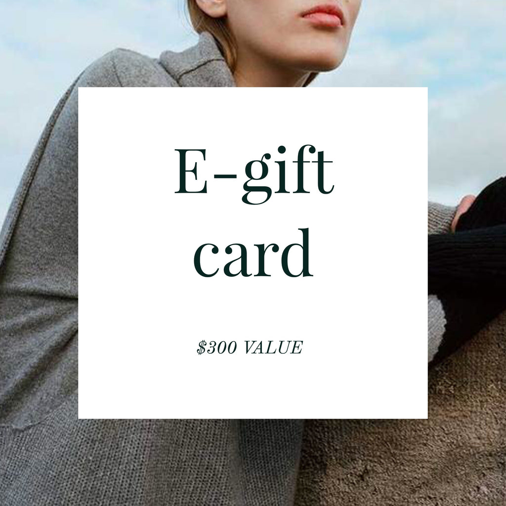 E-gift card ($300 Value)