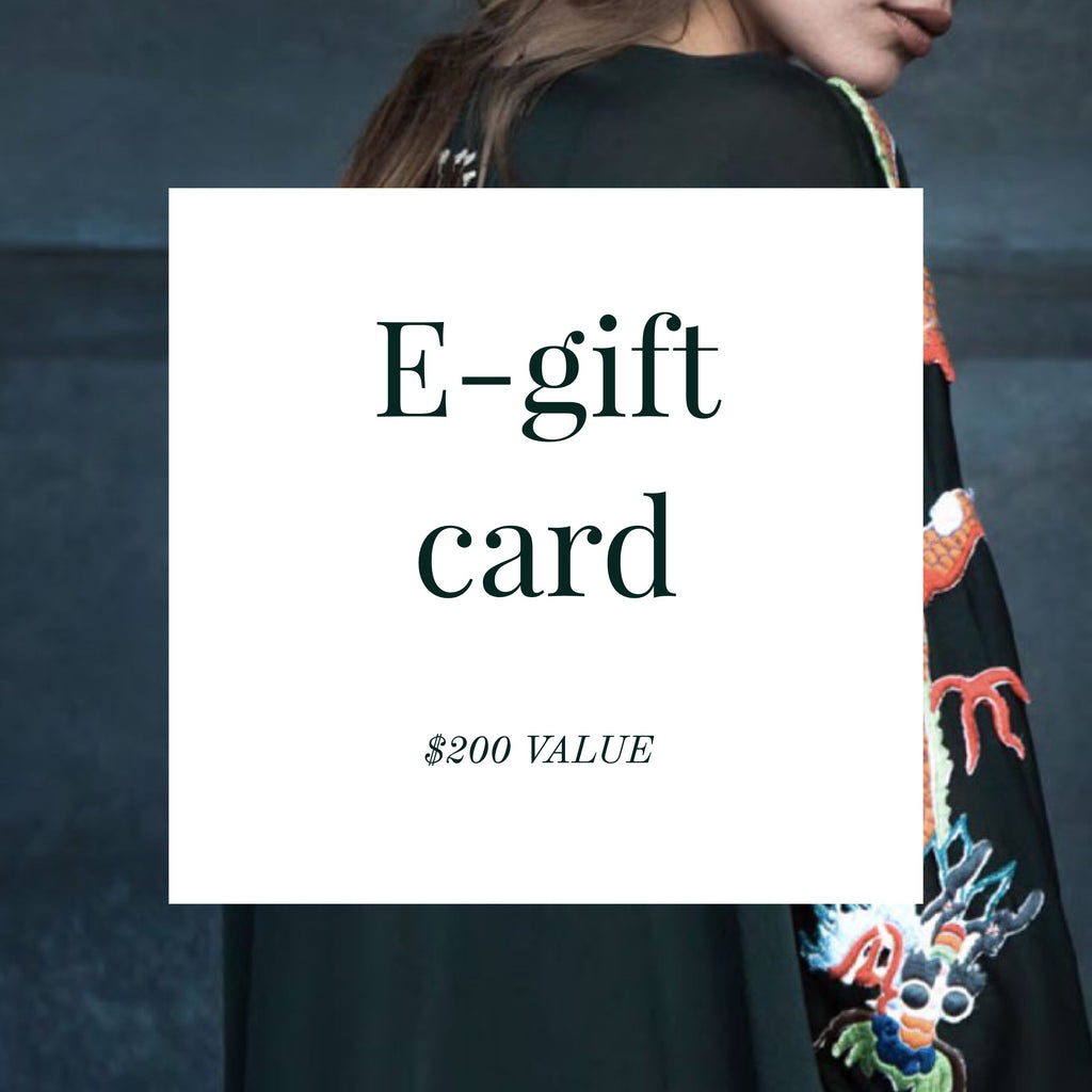 E-gift card ($200 Value)